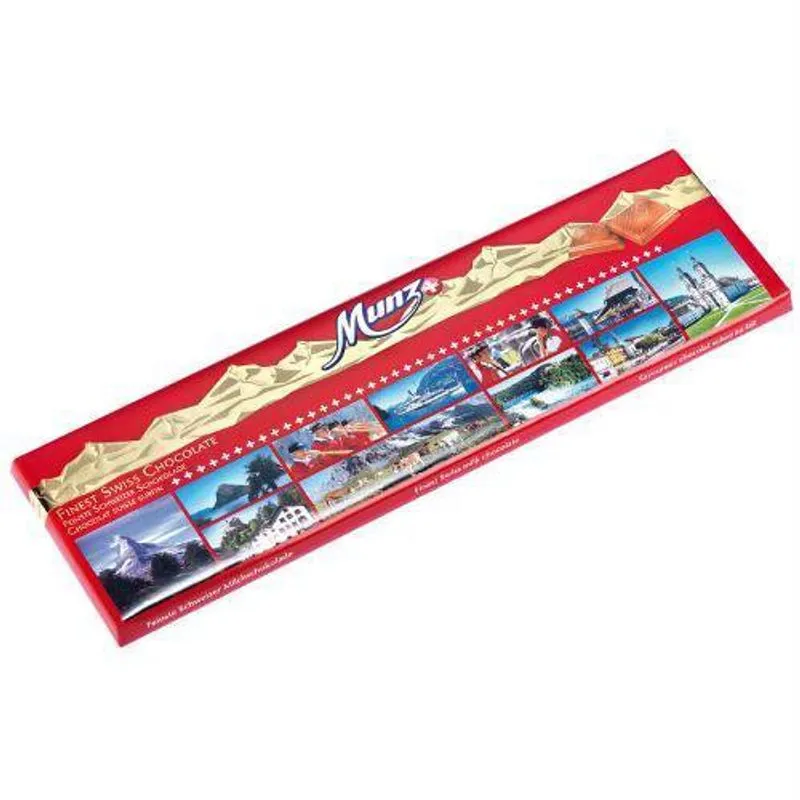 Chocolate Suíço MUNZ Premium Touristik ao Leite 300g