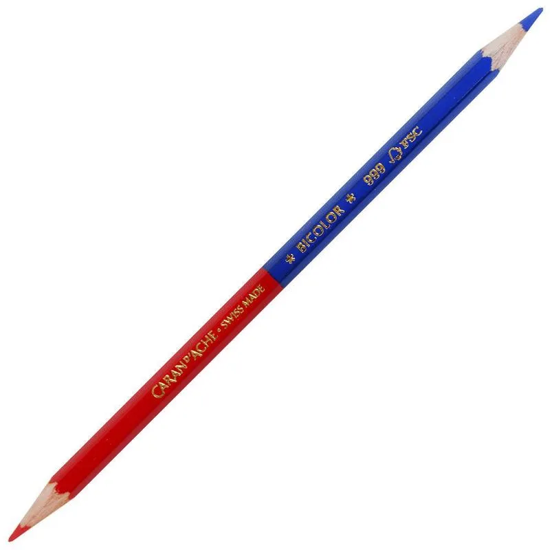 Lápis Aquarelável Caran D'ache Prismalo Bicolor Cx 12