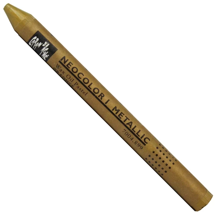 Pastel Neocolor I Caran D’Ache Tom Metálico 899 Metallic Dark Gold