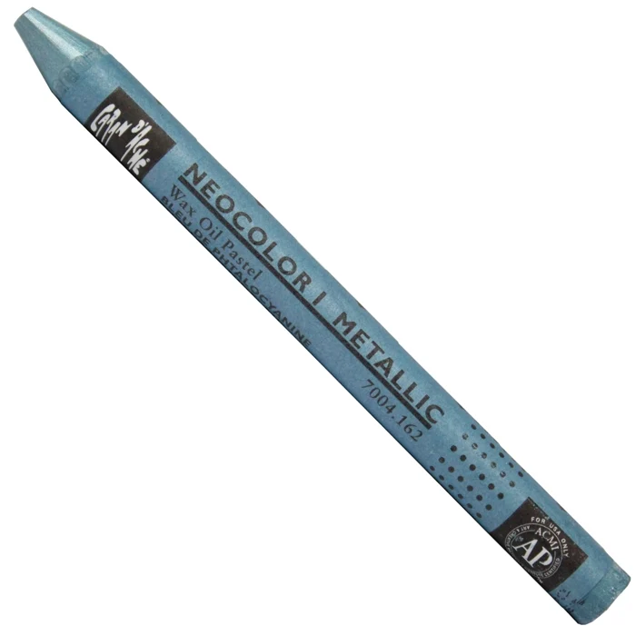 Pastel Neocolor I Caran D’Ache Tom Metálico 162 Metallic Phtalo Blue