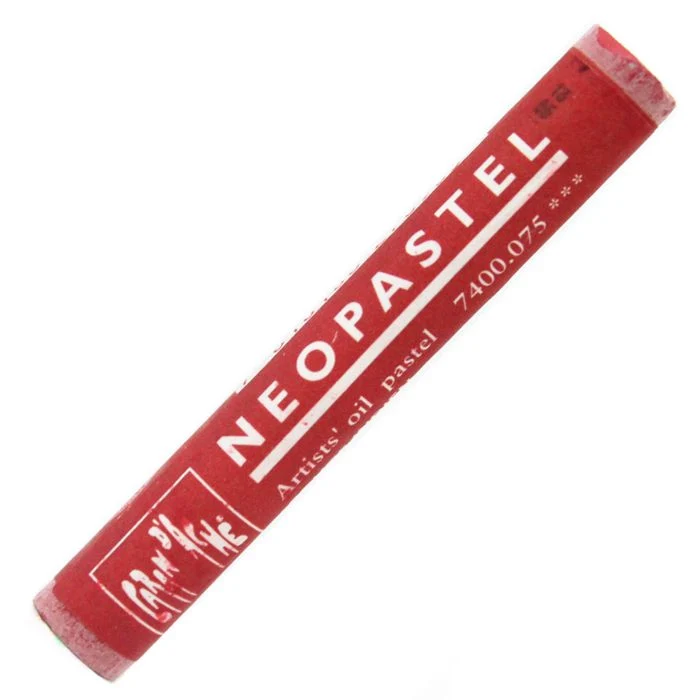 Pastel Oleoso Neopastel Caran d'Ache Tom Vermelho 075 Indian Red