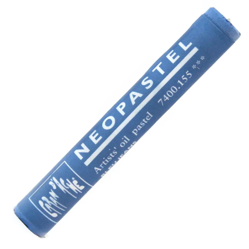 Pastel Oleoso Neopastel Caran d'Ache Tom Azul 155 Blue Jeans