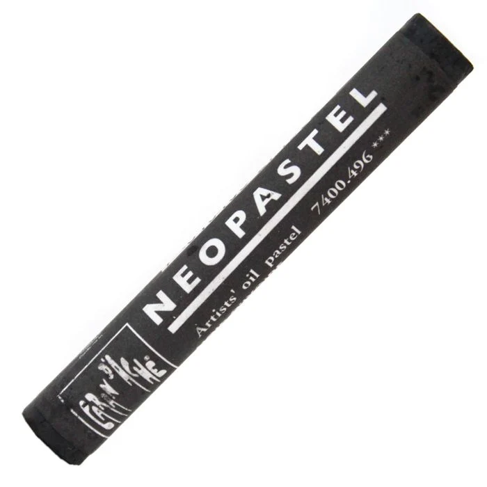 Pastel Oleoso Neopastel Caran d'Ache Tom Preto 496 Ivory Black