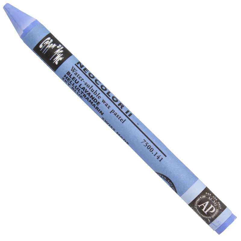 Giz Aquarelável Neocolor II Caran D’Ache Tom Azul 141 Sky Blue