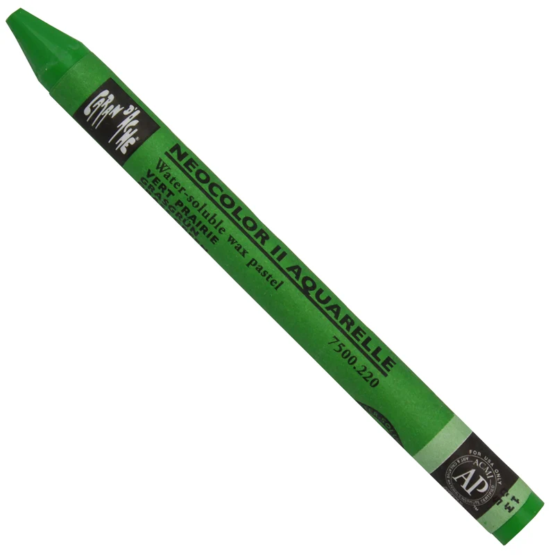 Giz Aquarelável Neocolor II Caran D’Ache Tom Verde 220 Grass Green
