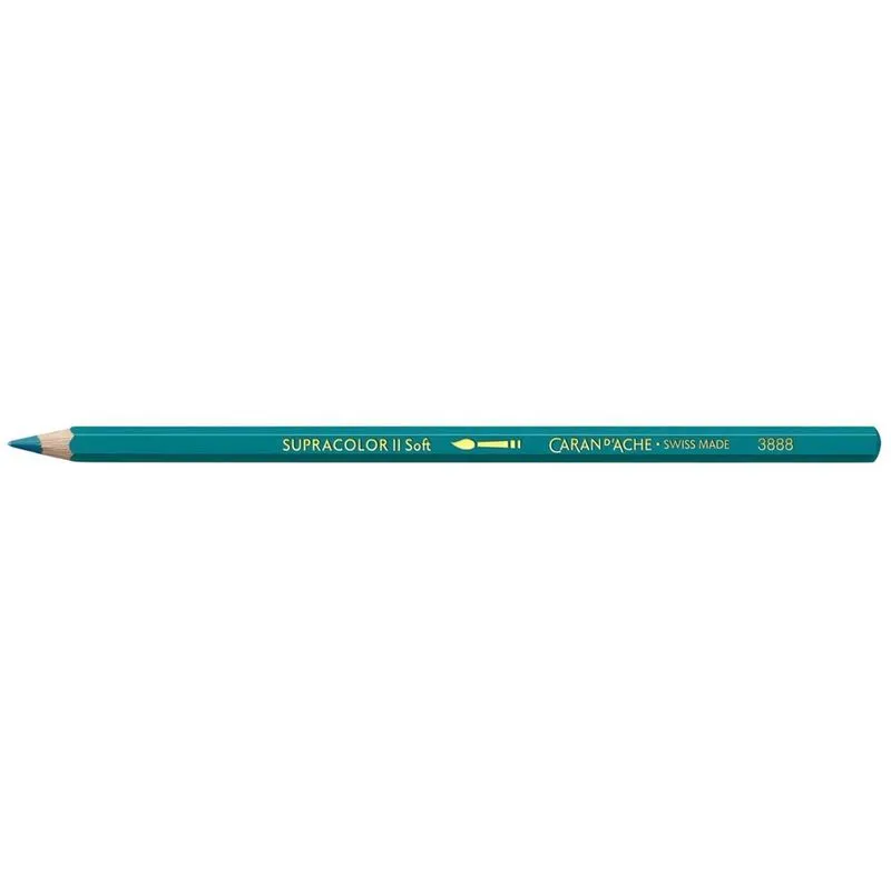Lápis Aquarelável Supracolor ii Soft Caran d'Ache - 180 - Malachite Green