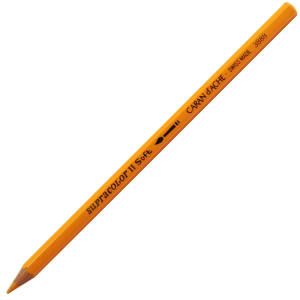 Lápis Aquarelado Caran D'Ache Supracolor Tom Laranja 300 Fast Orange