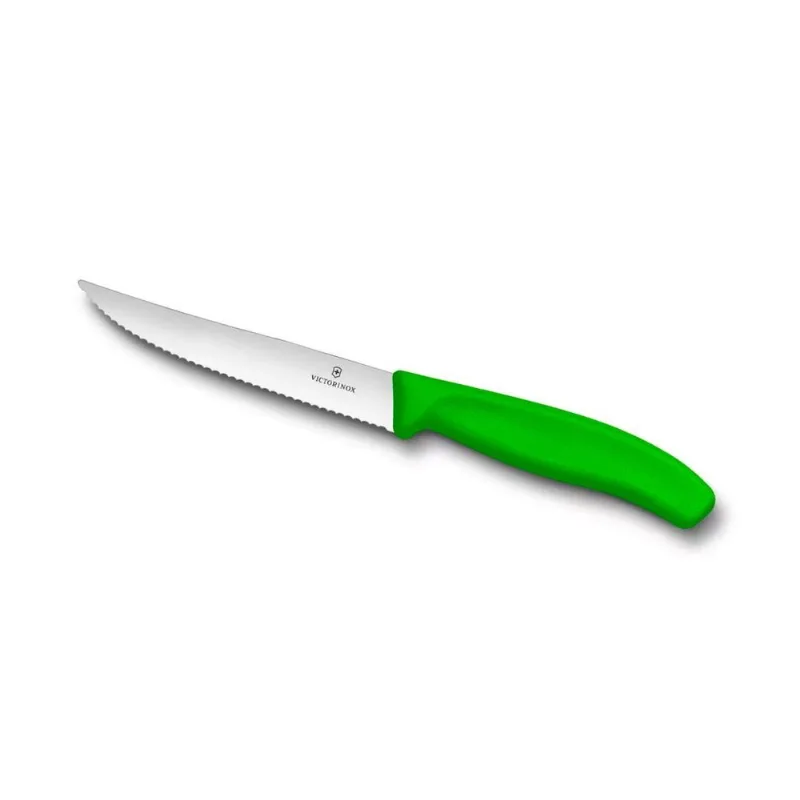 Faca Victorinox Swiss Classic - Lâmina Serrilhada Extremamente Afiada - 12 Cm - Verde - 6.7936.12l4