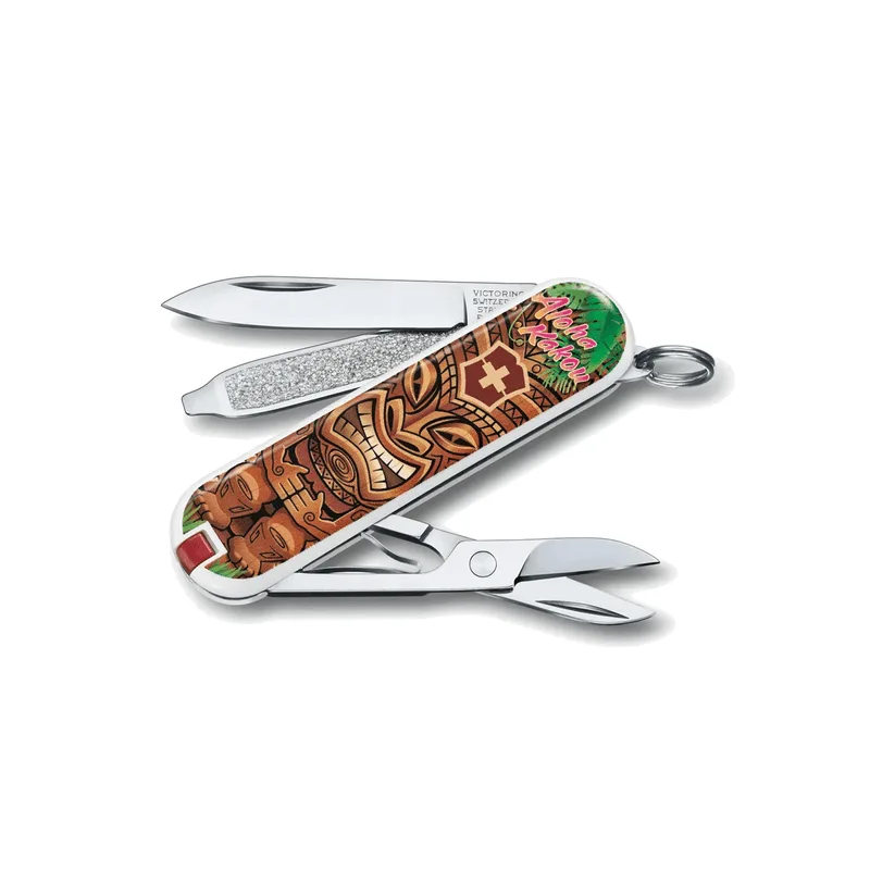 Canivete Inox Classic Limited Edition Aloha Kaku 7 Funções com Bainha - Victorinox