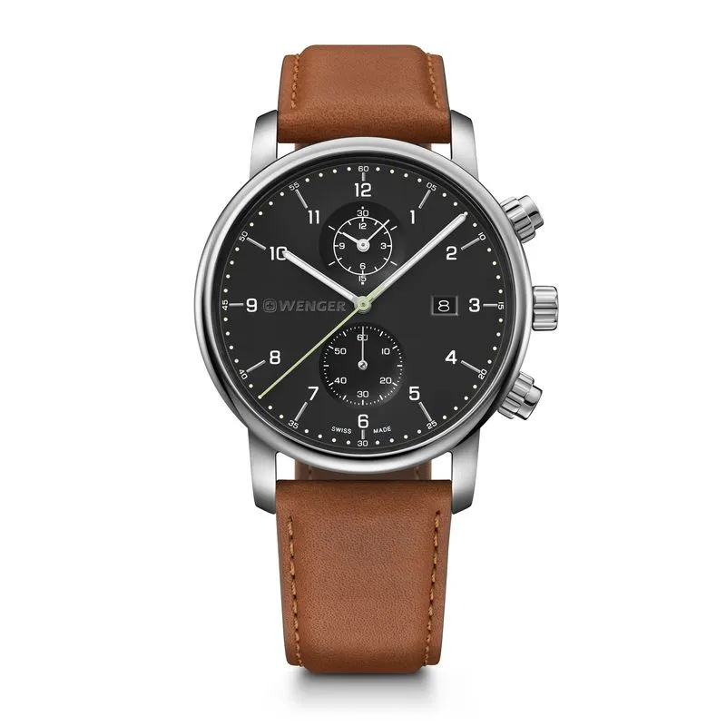Relógio Wenger Urban Classic Chronograph Marrom Relógio Wenger Urban Classic Chronograph