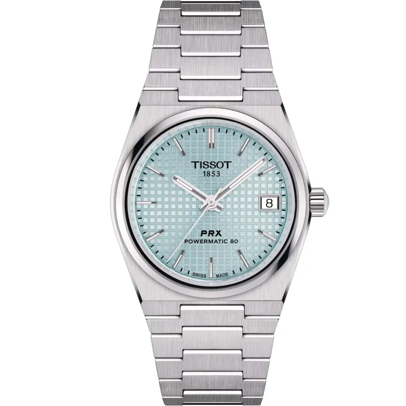 Relógio Tissot PRX Powermatic 80 Ice Blue T137.207.11.351.00 35 mm