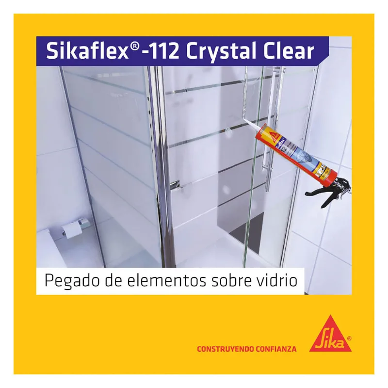 Sellante sikaflex -112 Crystal Clear transparente x290ml Sika