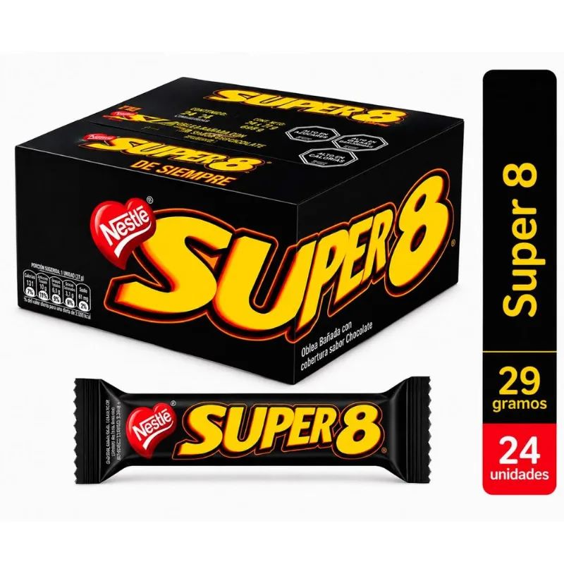 Pack Oblea Bañada Super 8 - 29 g 24 un.