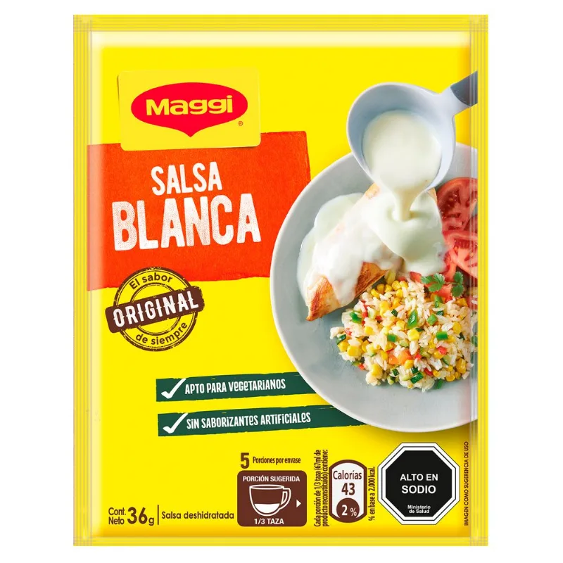 Salsa Deshidratada Maggi Blanca 36 g