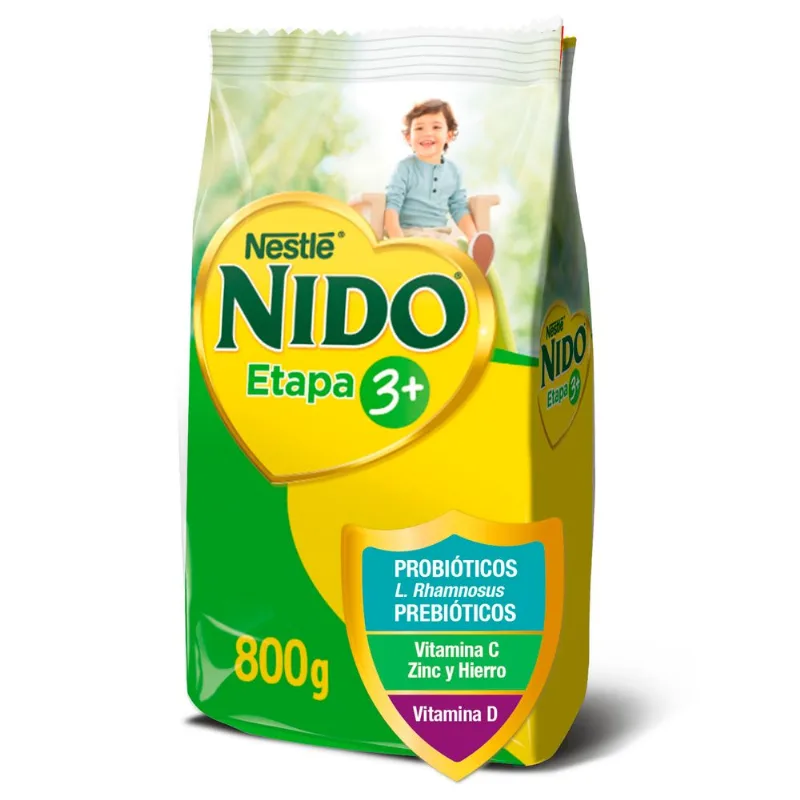 Leche en Polvo Nido Etapa 3+ Bolsa 800 g