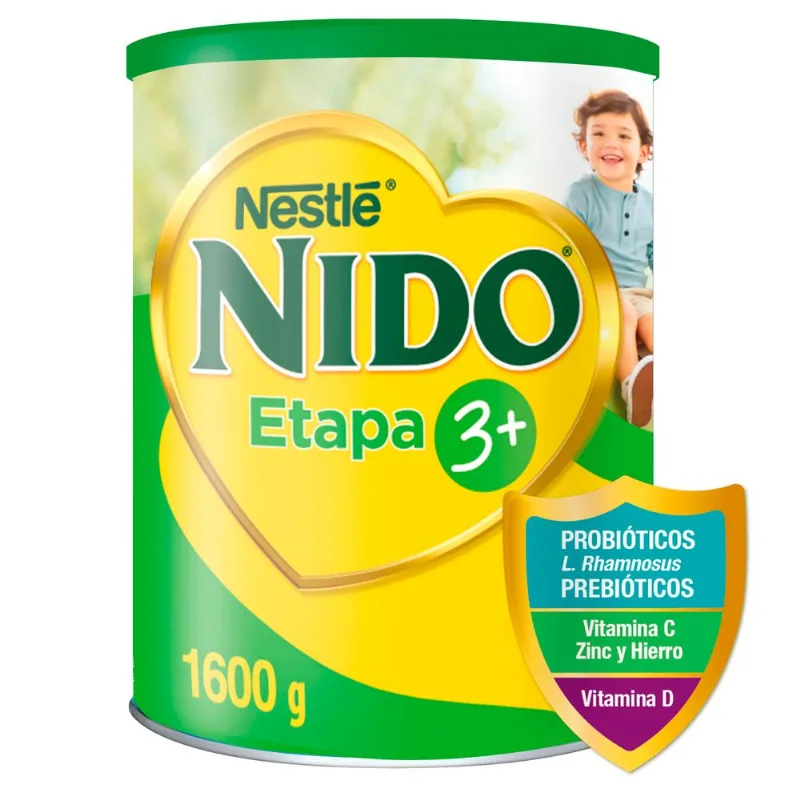 Leche en Polvo Nido Etapa 3+ Tarro 1600 g