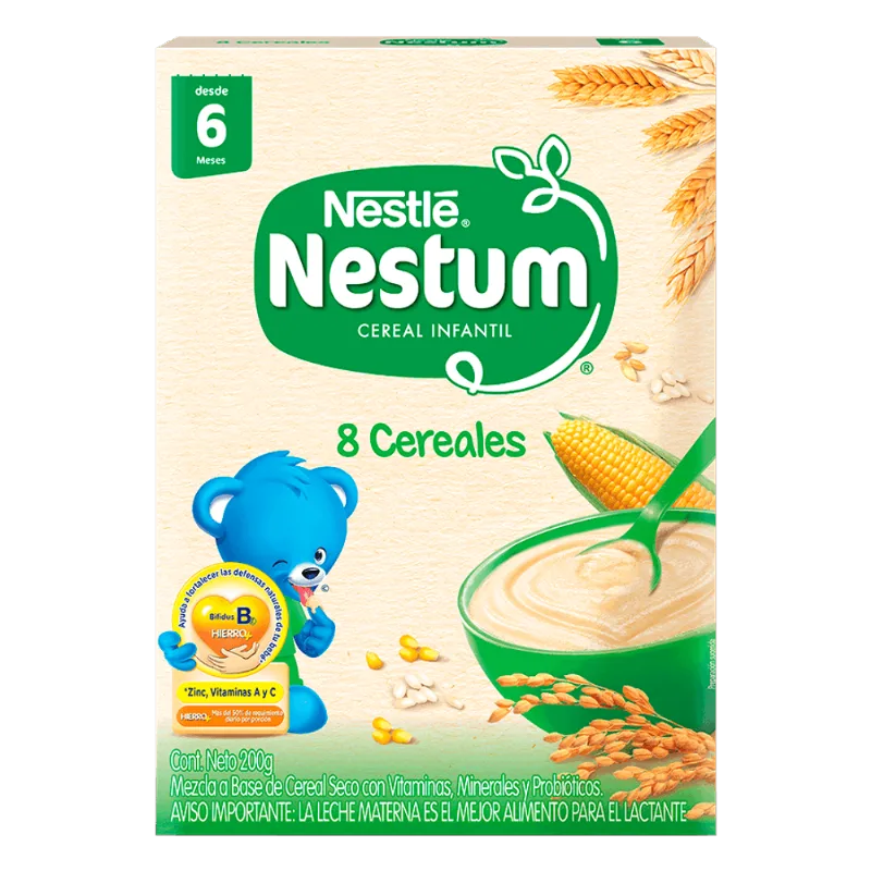 Cereal Infantil Nestum 8 Cereales|200g NESTUM® 8 Cereales Cereal Infantil Caja 200g