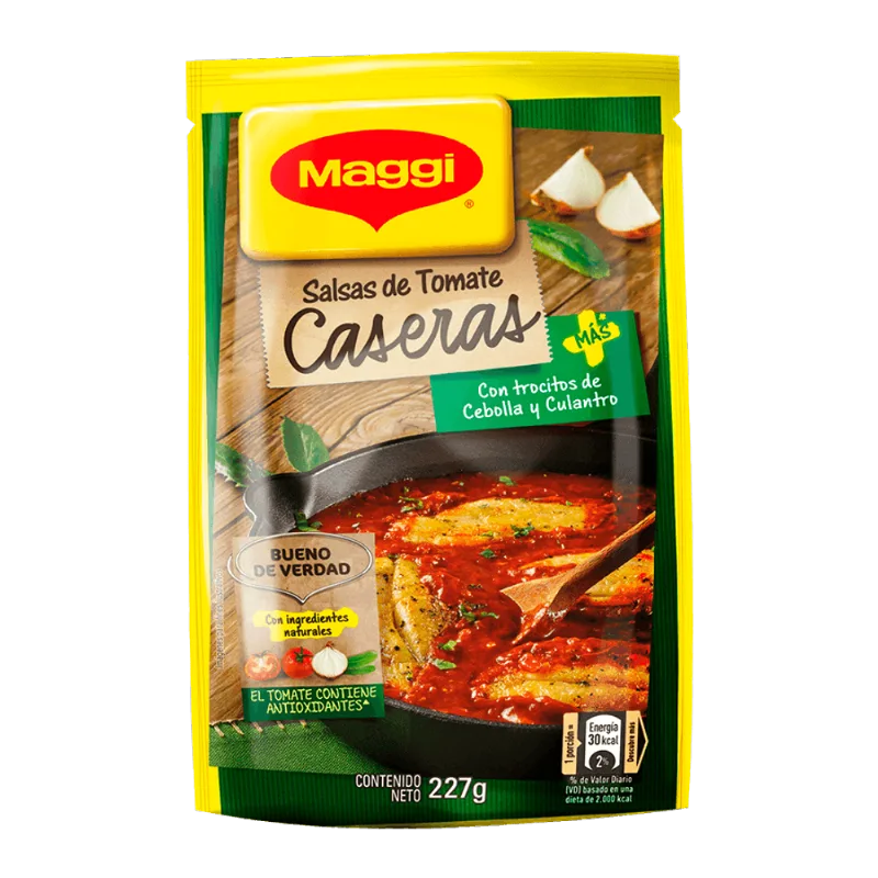 Casera Salsa de Tomate con Cebolla y Culantro Maggi|227g