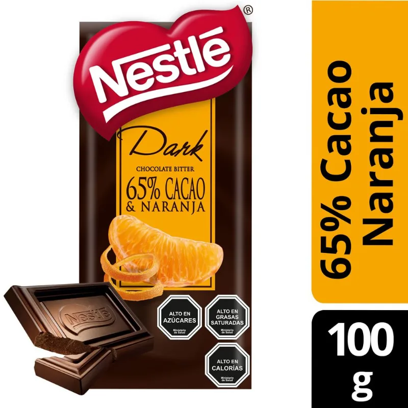 Chocolate Bitter Nestlé 65% Naranja 100 g