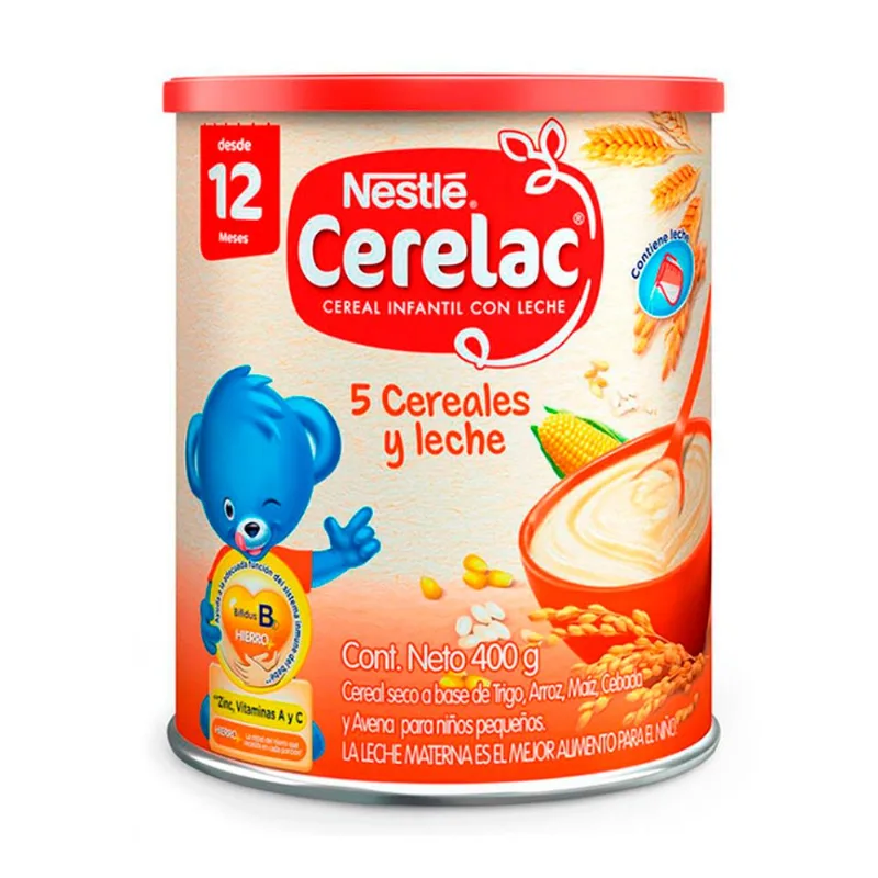 Cerelac Cereal infantil 5 Cereales 400g Lata