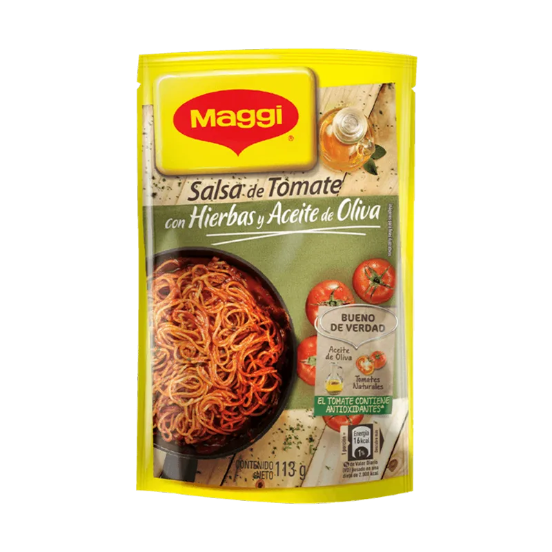 Salsa Tomate con Hierbas y Aceite Oliva Maggi|113g