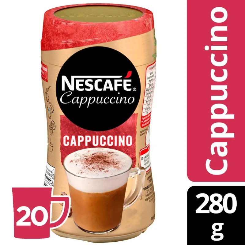 Café Instantáneo Nescafé Cappuccino Frasco 280 g