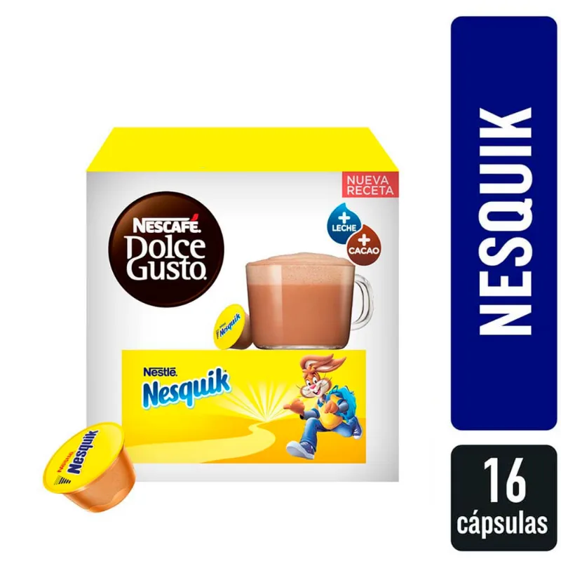 Café Nescafe Dolce Gusto Nesquik X256grs X16capsulas Nescafé® Dolce Gusto® Nesquik 16 Cápsulas