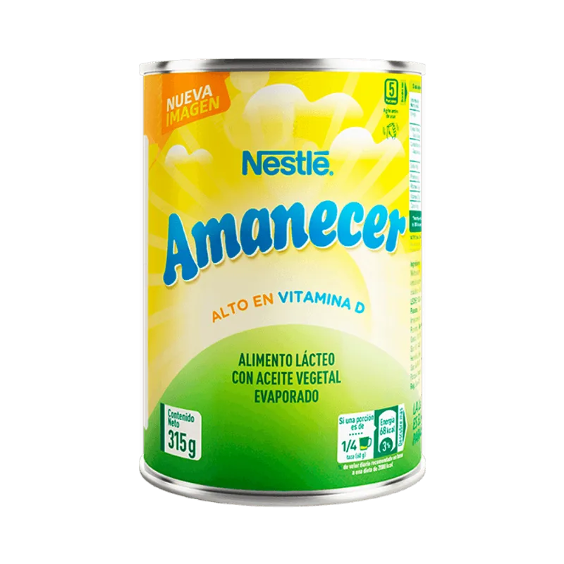 Amanecer Sucedáneo Evaporado Lata|315g AMANECER® Sucedáneo Evaporado Lata 315?g
