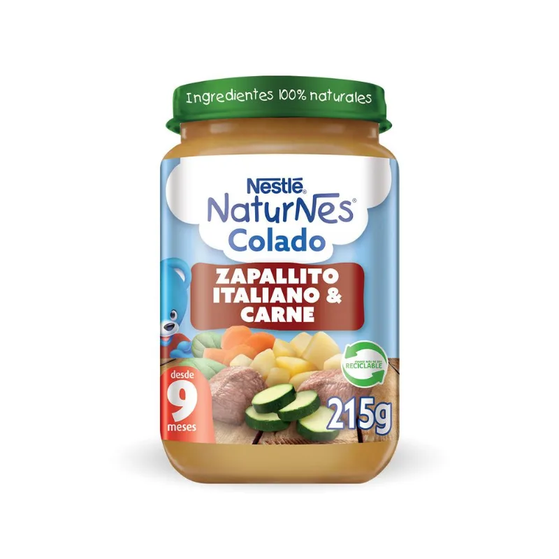 Colado Naturnes Zapallito Italiano y Carne 215 g
