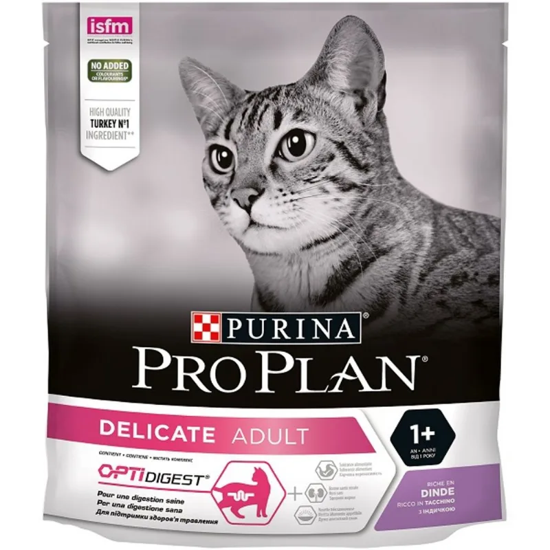 Purina proplan gatto delicate ricco di tacchino 400 gr
