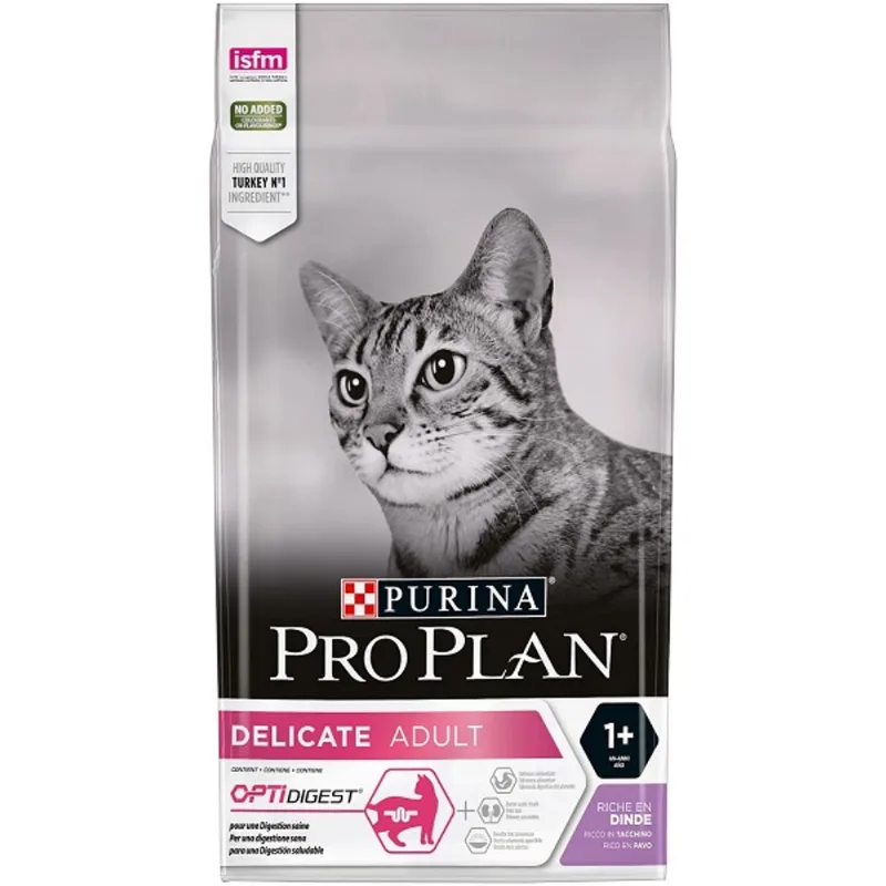 Purina proplan gatto delicate ricco di tacchino 1,5 kg