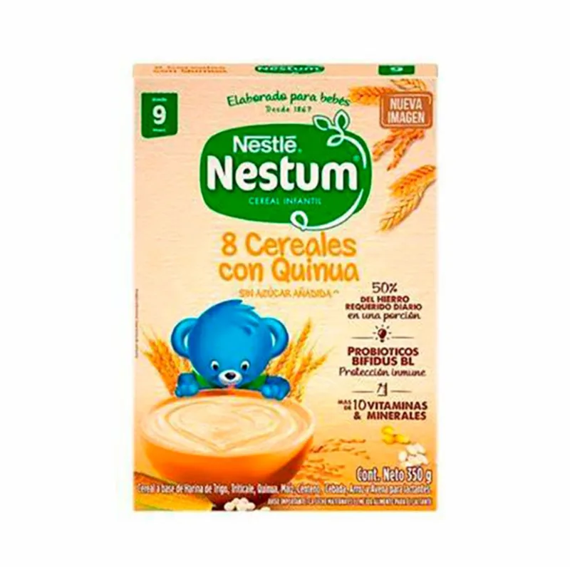 Nestum Cereal infantil 8 Cereales Con Quinua 350g