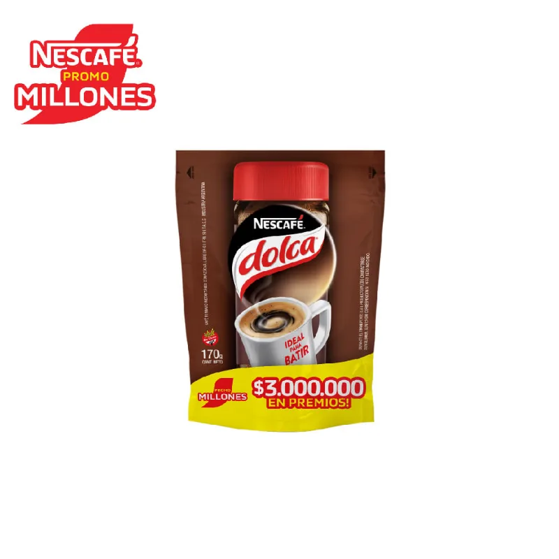 Café Instantáneo Nescafe Dolca Doypack X 170 Gr