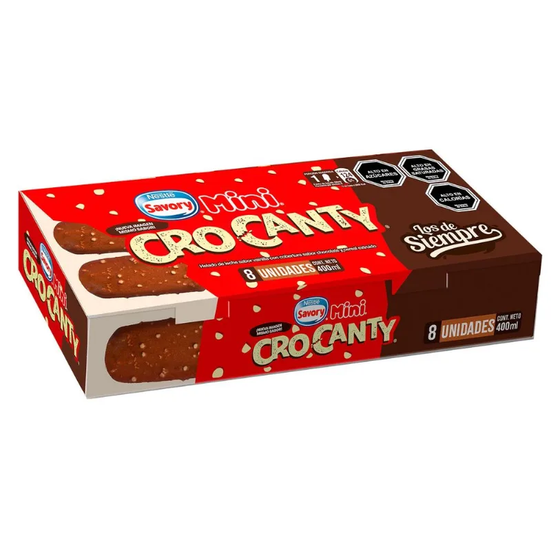 Helado Crocanty Mini Multipack 50 ml 8 un.