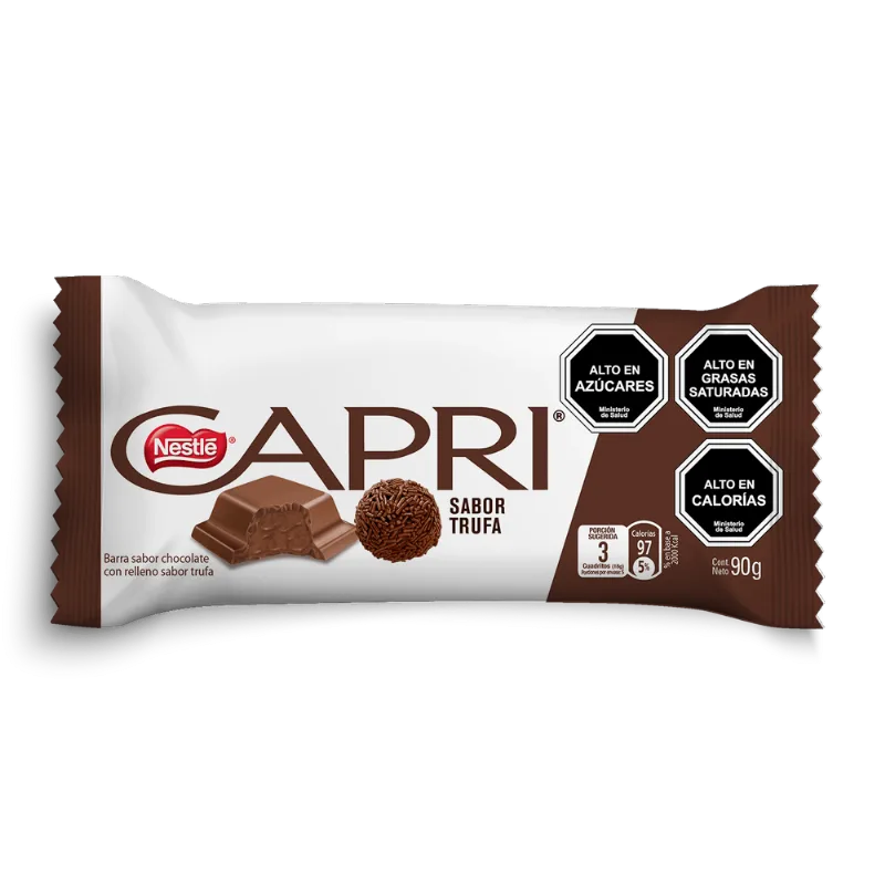 Chocolate de Leche Capri Relleno Trufa 90 g