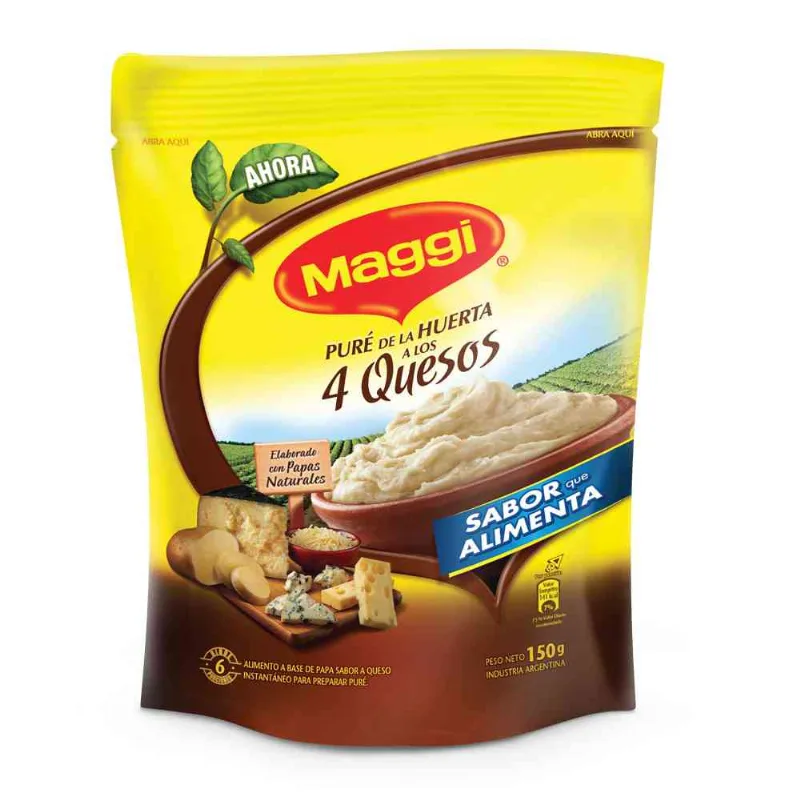 Puré De Papas Maggi 4 Quesos 150 Gr