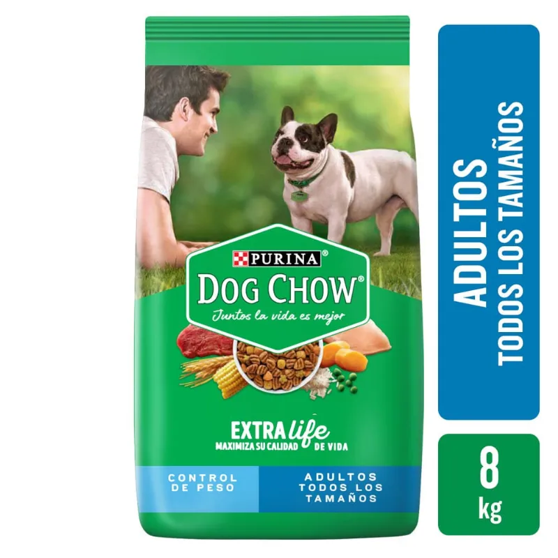 Alimento Dog Chow Sano Y En Forma X8 Kgs Dog Chow Control De Peso 8 Kg.