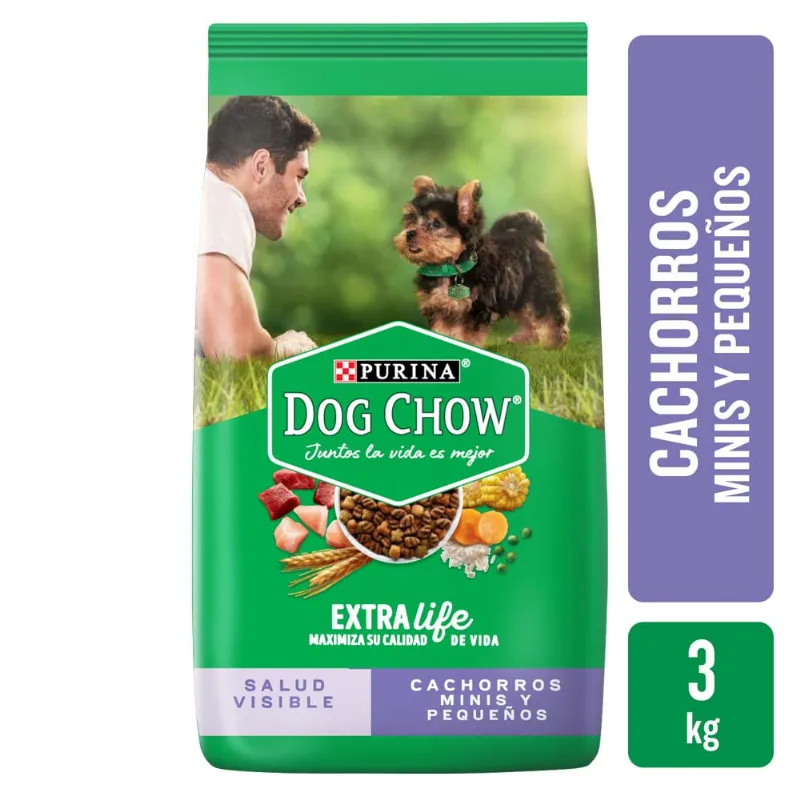 Dog Chow Cachorros Mini Y Pequeños 3 Kg