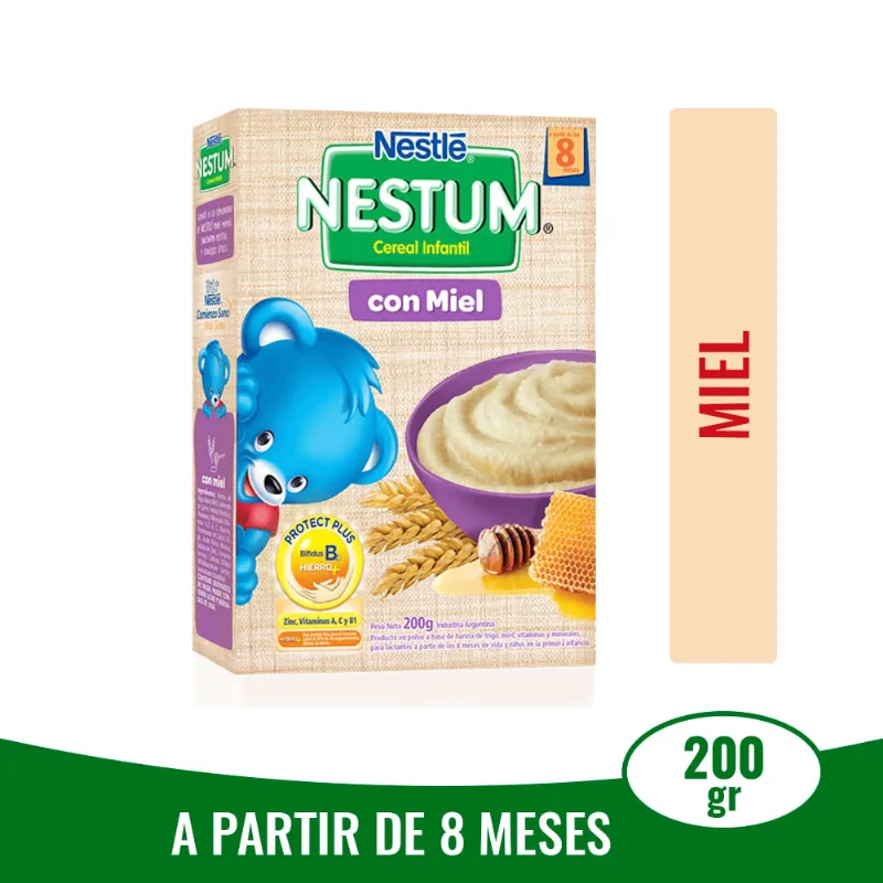Cereal Nestum Bl Trigo Miel C/ Hierro X200 Grs Cereal Infantil Nestum Miel 200 Gr