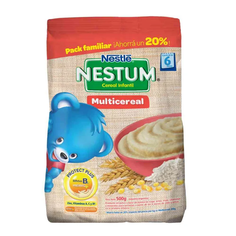 Cereal Infantil Nestum Multicereal 500 Gr