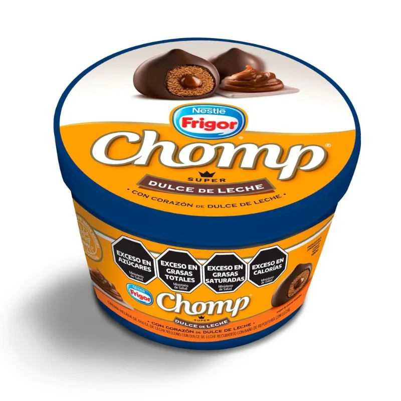 Bocadito helado Frigor dulce de leche chomp pote 180 g.