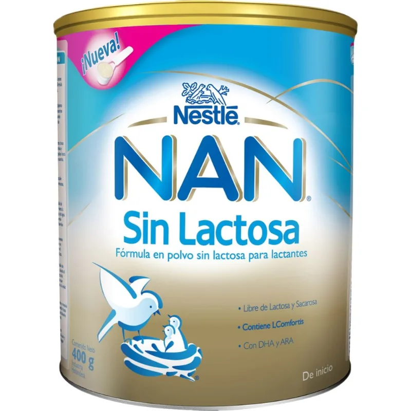 Fórmula Específica en Polvo Nan Sin Lactosa x 400 g