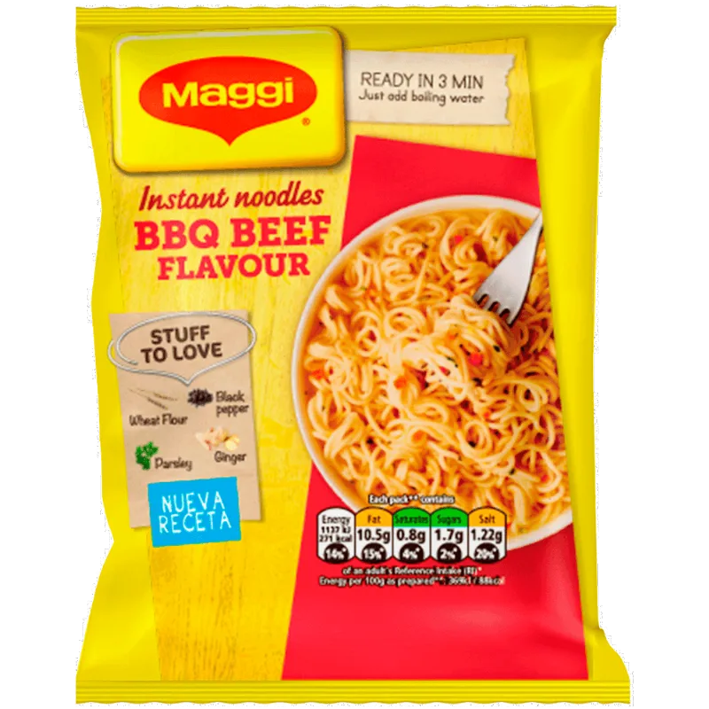 Pasta 3 Minutos Maggi Sabor Bbq Beef 59G