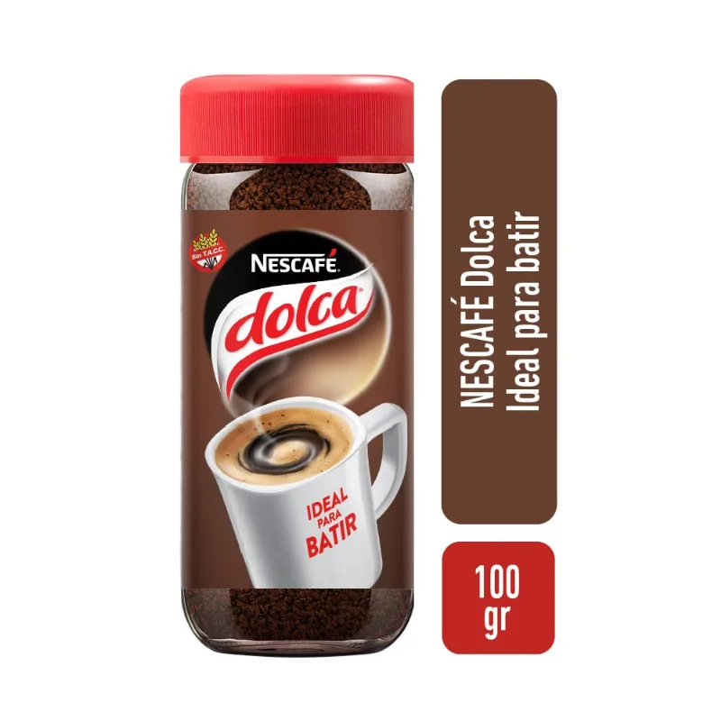 Café Instantáneo Nescafe Dolca Más Facil De Batir 100 Gr