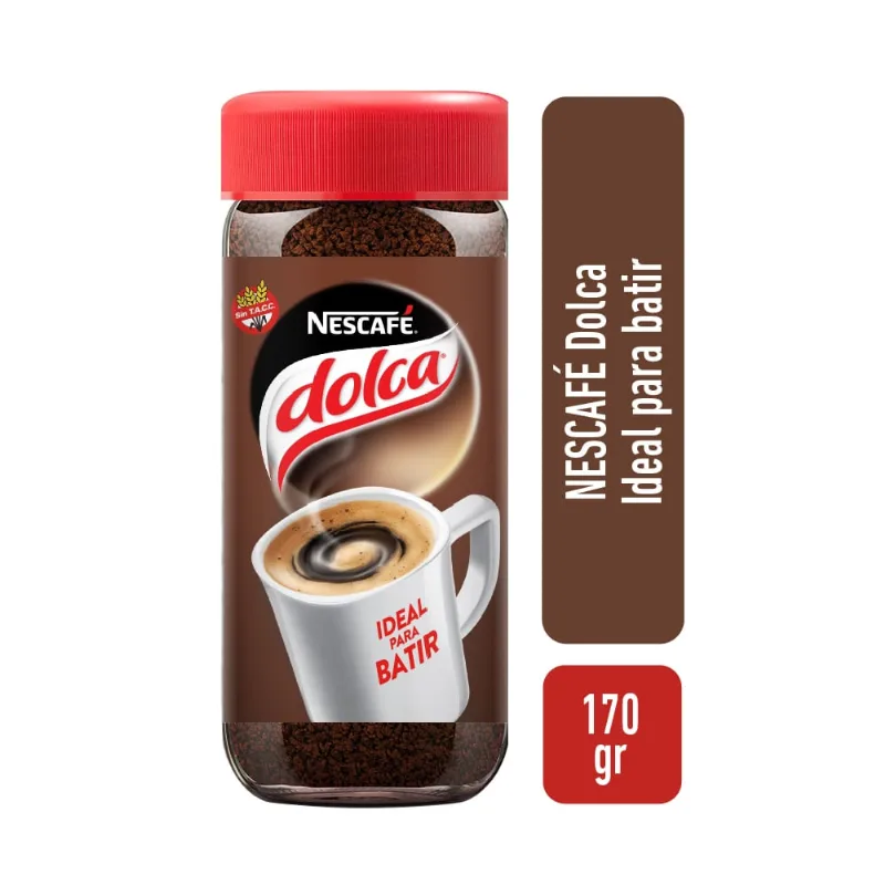 Café Instantáneo Nescafe Dolca Más Fácil De Batir 170 Gr