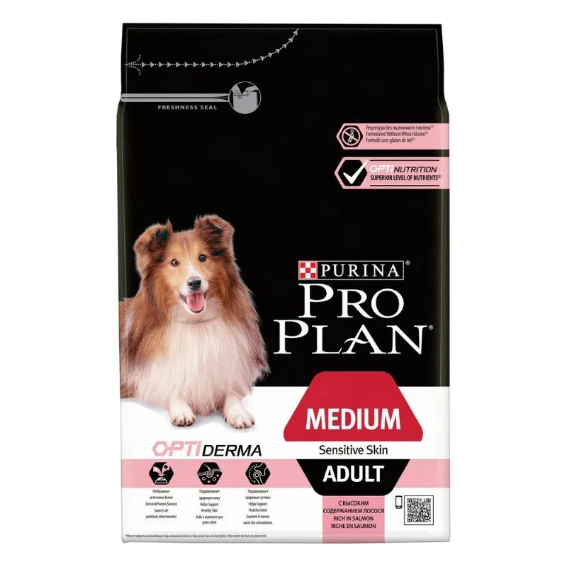 Purina proplan adult medium sensitive skin optiderma 3 kg