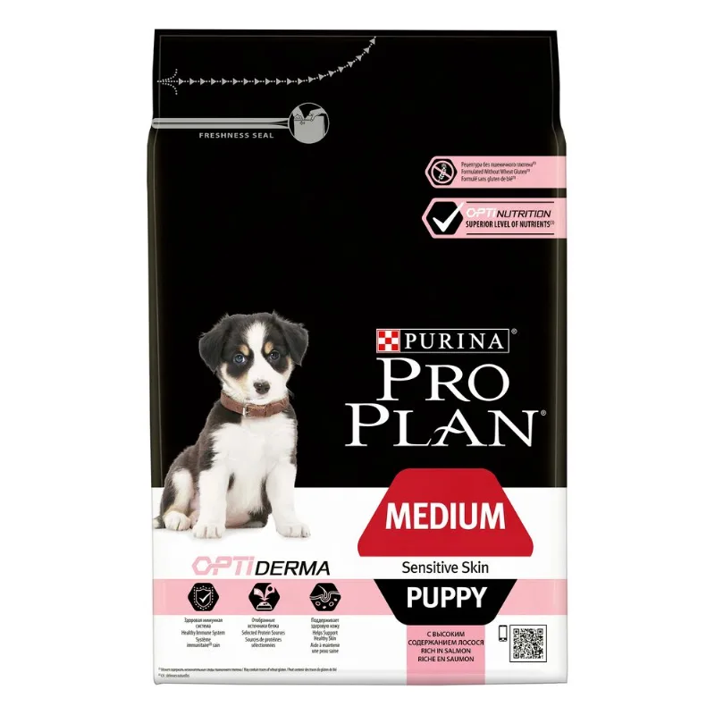 Purina Proplan puppy medium sensitive skin optiderma 3 kg