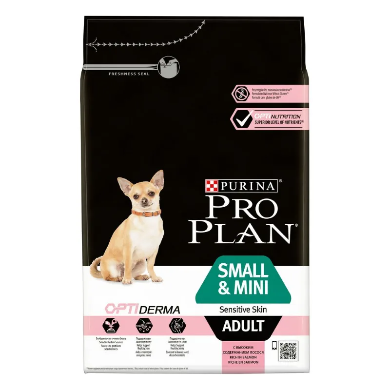 Purina proplan adult small mini sensitive skin optiderma salmone 3 kg