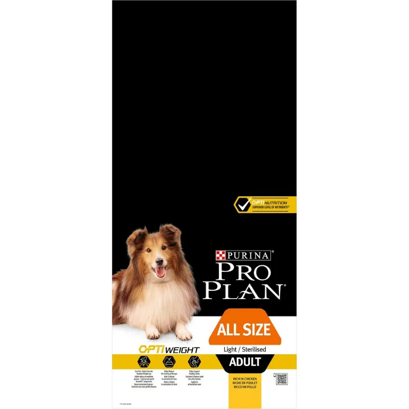 Purina Proplan adult all size light sterilised optiweight 14 kg