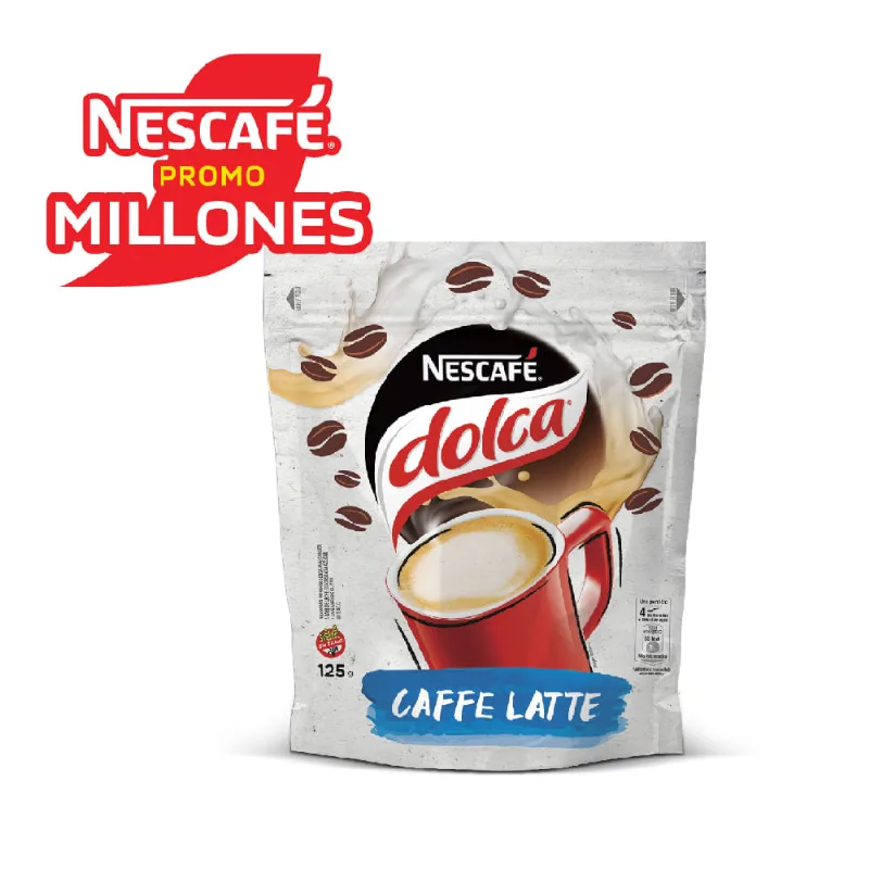 Café Nescafe Cafe Con Lechedp X125g Café Instantáneo Nescafe Dolca Café Latte 125 Gr